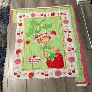 Vintage strawberry shortcake panel fabric